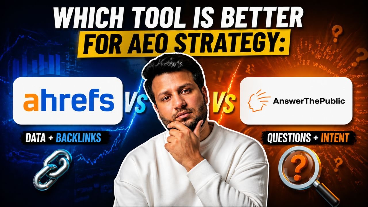 Ahrefs or AnswerThePublic: Which Tool Is More Effective for Mapping Out AEO Strategies?