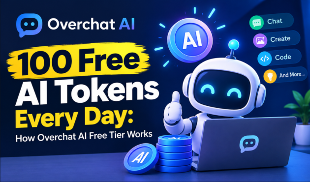 100 Free AI Tokens Every Day: How Overchat AI Free Tier Works